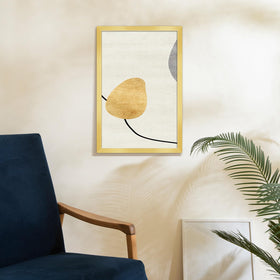 LaVie Home gold frame mounted for horizontal wall display.