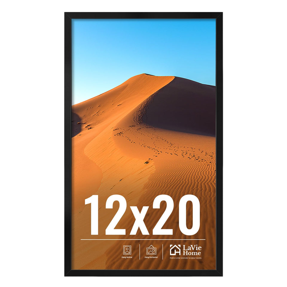 LaVie Home 12x20 portrait frame for wall display with versatile orientation