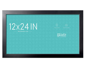 LaVie Home 12x24 panoramic black frame, front view for wall gallery decor.