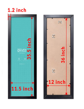 LaVie Home 12x36 black panoramic frame wall mount for stylish office decor
