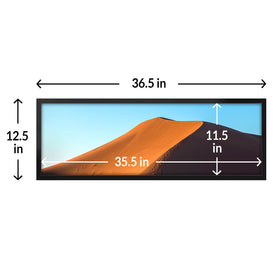 LaVie Home black 12x36 poster frame complements decor beautifully.