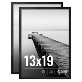 LaVie Home 13x19 frame front view with a classic black finish and HD clarity.