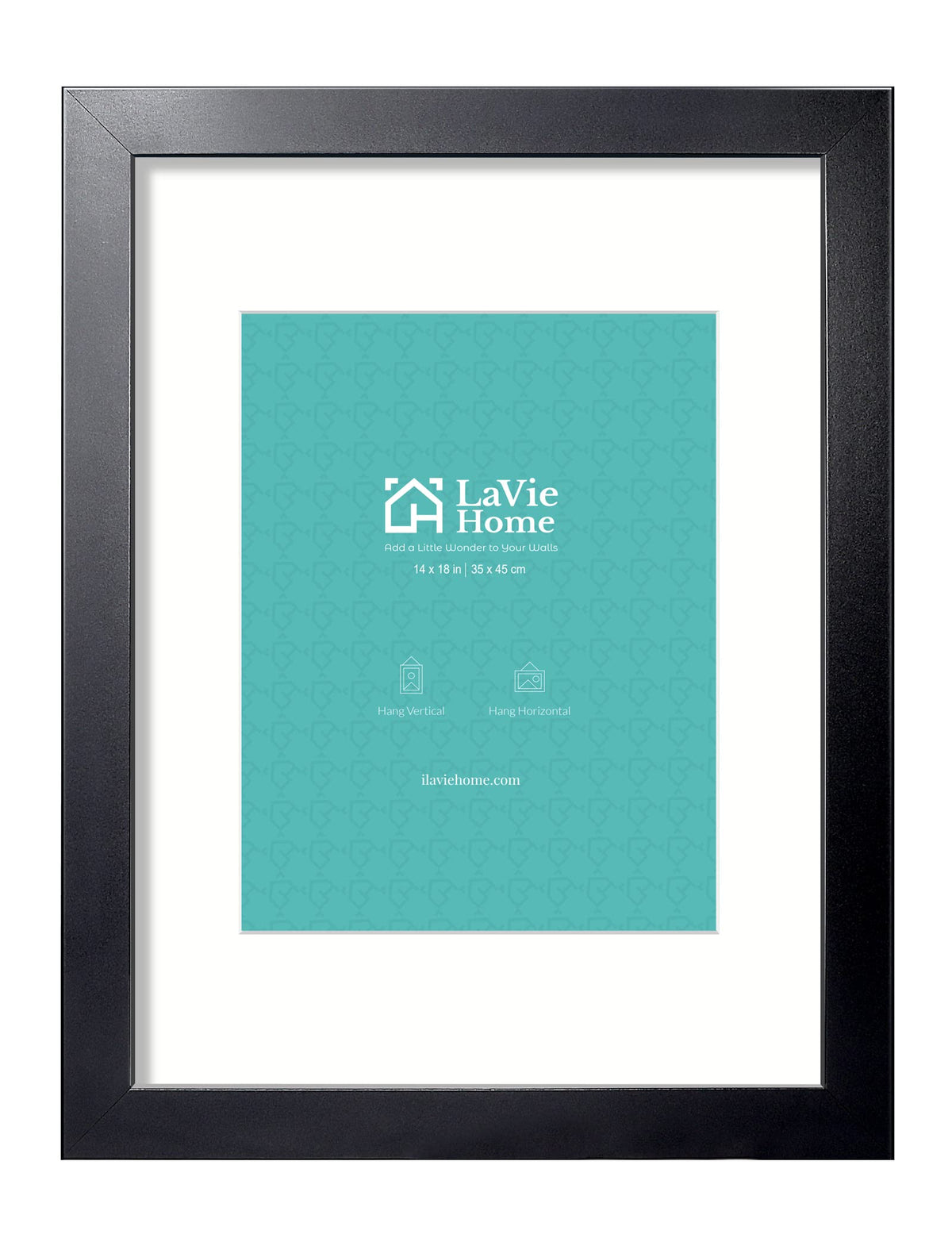 LaVie Home 14x18 black frame front view for a bold wall display.