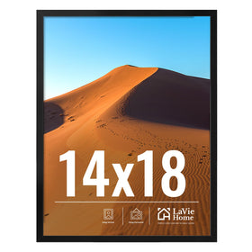 LaVie Home 14x18 frame on wall for clear, safe display.
