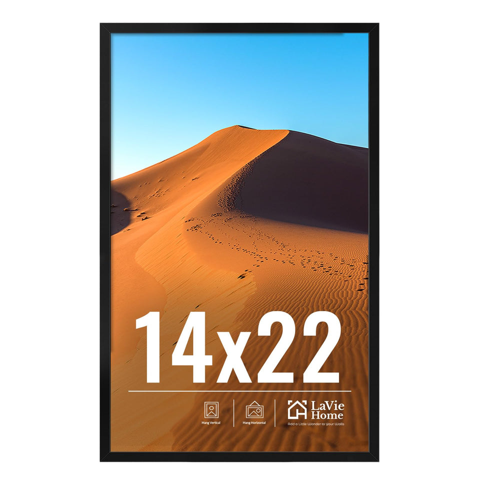 LaVie Home 14x22 frame ready for vertical or horizontal wall hanging, ideal for photos.
