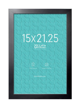 LaVie Home 15x21.25 black frame front view, ideal for gallery-style wall displays.