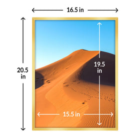 LaVie Home 16x20 frame supports vertical or horizontal wall mounting for versatile layouts.