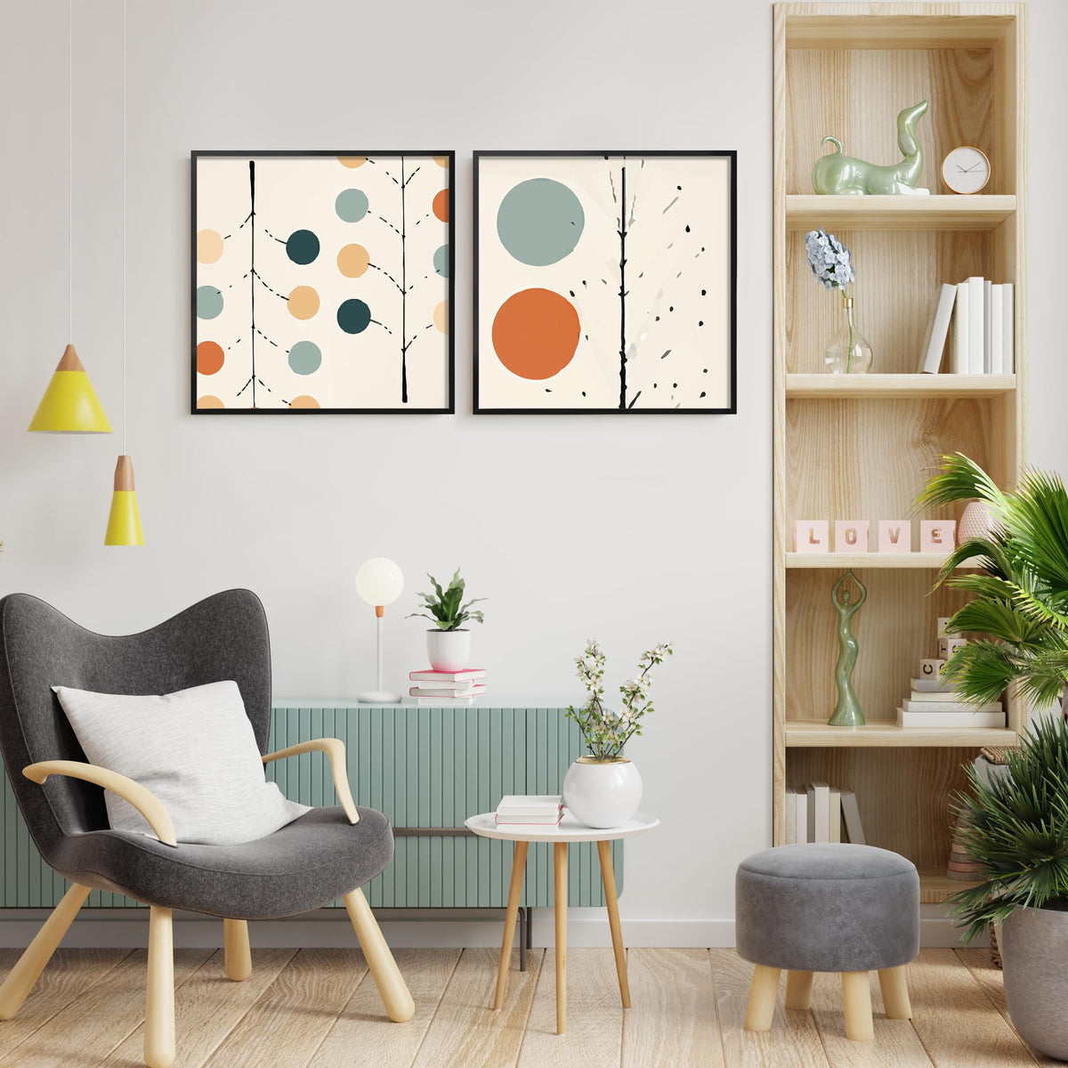 LaVie Home 18x18 frame in a living room showcasing a favorite photo.