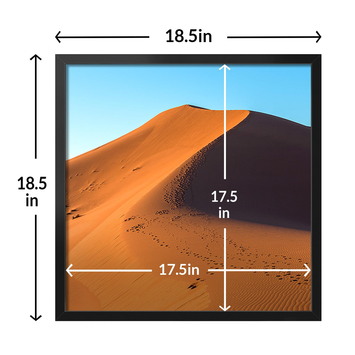 LaVie Home 18x18 frame protective packaging keeps contents pristine.