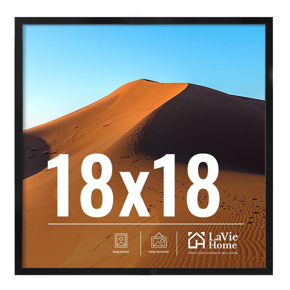 LaVie Home 18x18 frame on wall displaying a photo for stylish display.