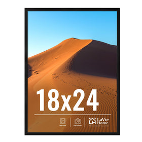 LaVie Home 18x24 frame wall display angled view showing versatile mounting