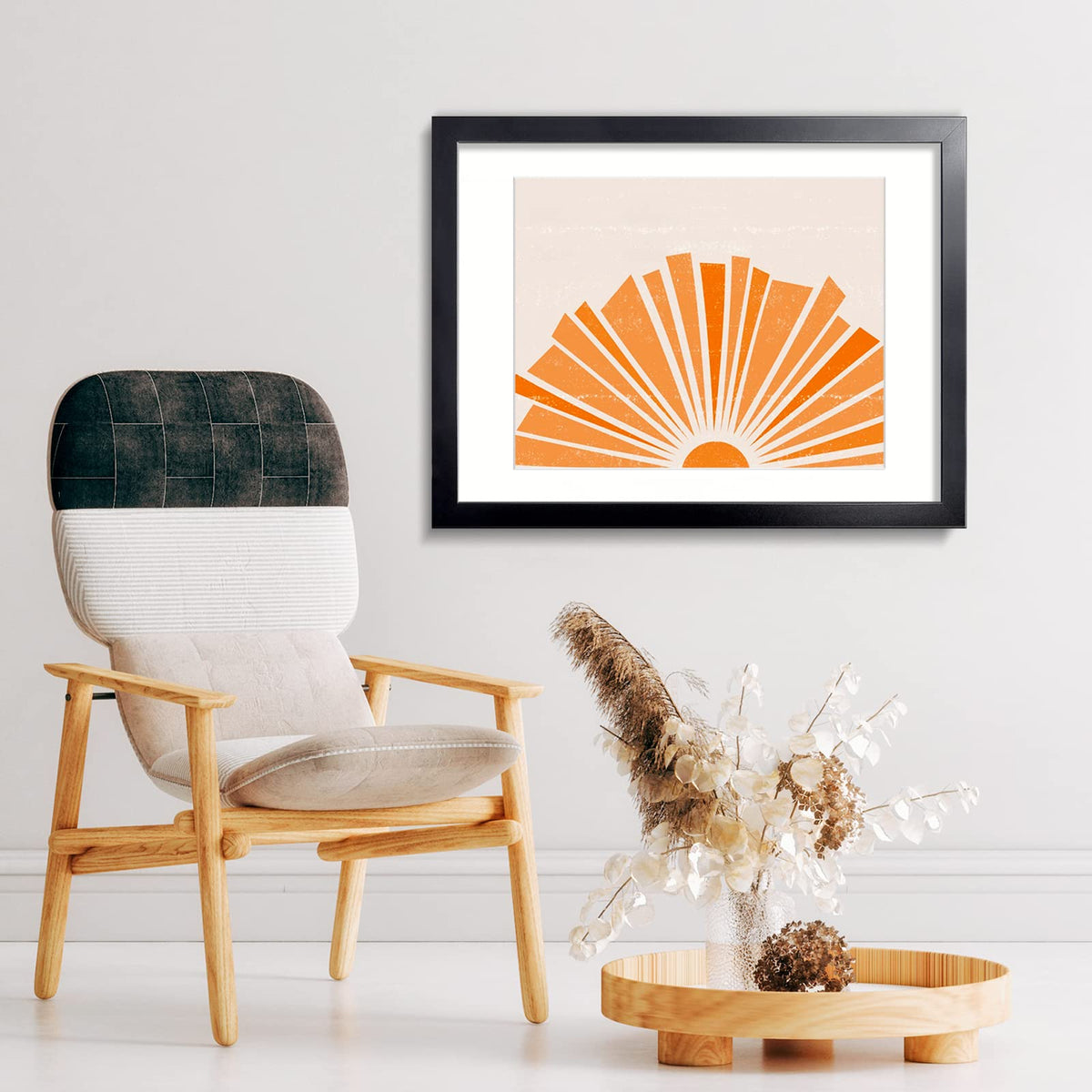 LaVie Home 18x24 black poster frame side view highlighting slim profile.