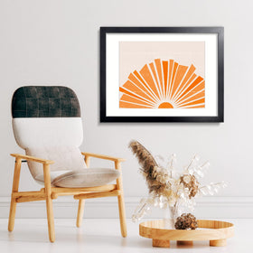 LaVie Home 18x24 black poster frame side view highlighting slim profile.