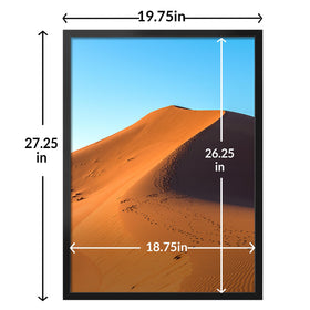 LaVie Home frame mounted vertically to fit tall photos or certificates.