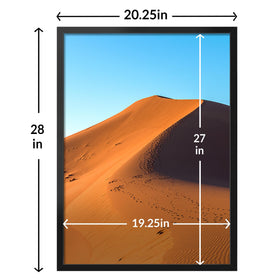 LaVie Home 19.75x27.5 frame plexiglass detail shows safety and clarity.