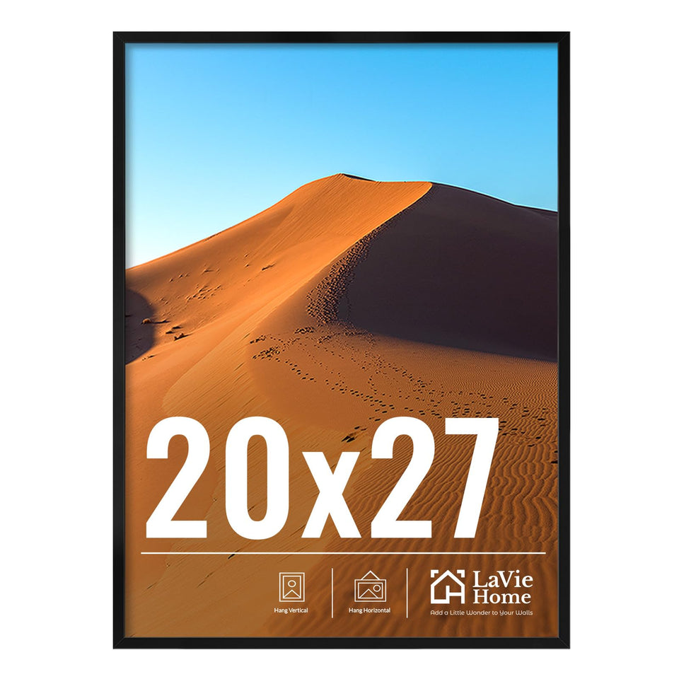 LaVie Home 20x27 frame on wall display with a clean black finish for versatile decor