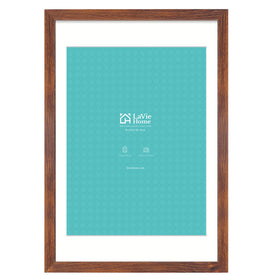 LaVie Home 20x30 brown frame front view showcases memories with secure display