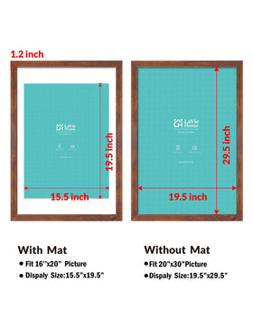 LaVie Home 20x30 frame without mat presents bold poster display