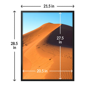 LaVie Home 21x28 frame features HD Plexiglas for clear visibility and safety.
