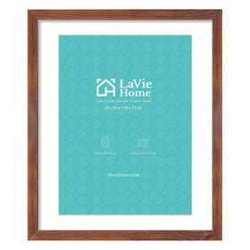 LaVie Home 22x28 brown poster frame for wall display with clear visuals