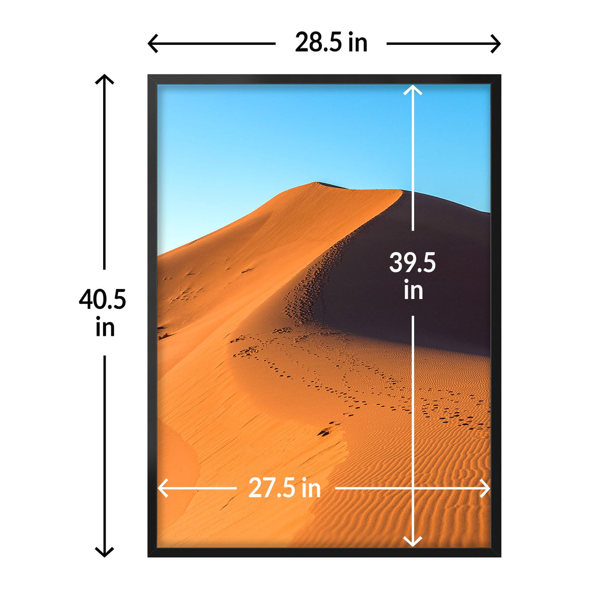 LaVie Home 28x40 frame arrives with corner protectors and protective film