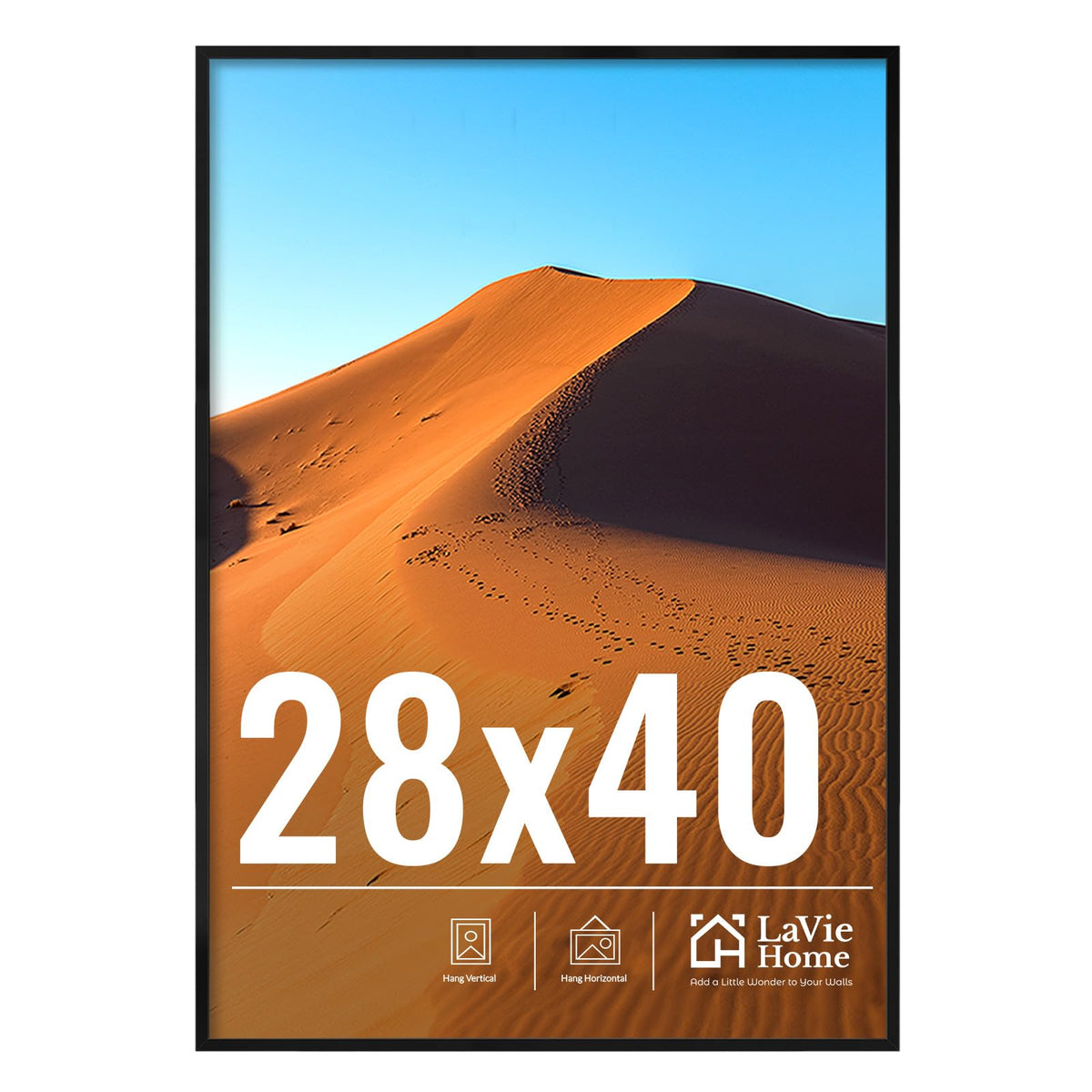 LaVie Home 28x40 frame vertical wall display for flexible layout