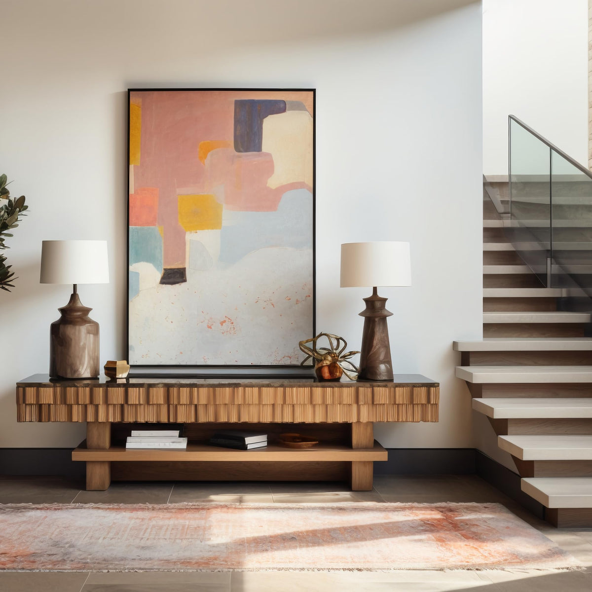 LaVie Home 28x40 frame supports vertical or horizontal wall mounting