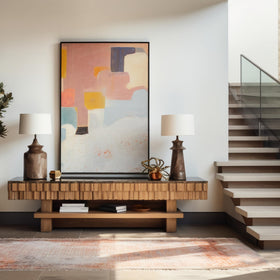 LaVie Home 28x40 frame supports vertical or horizontal wall mounting