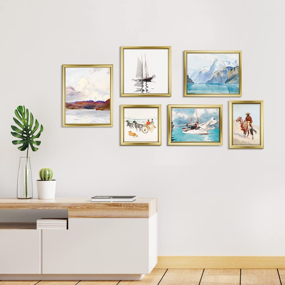 LaVie Home 5x7 gold frame arrangement showing cohesive collection