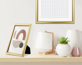 LaVie Home 5x7 gold frame gallery wall layout with multiple frames