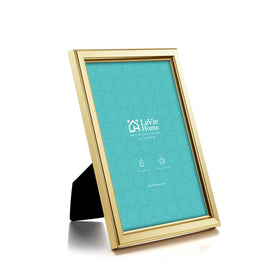 LaVie Home 5x7 gold frame on wall display with minimalist look