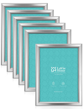 LaVie Home 5x7 silver frame pack for wall or tabletop display with a modern look.