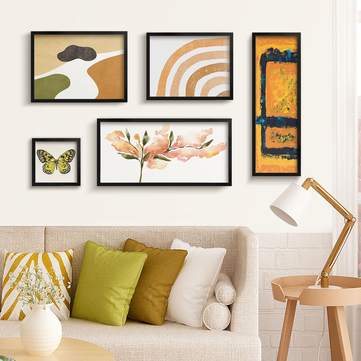 LaVie Home 8x24 frame back view illustrating finger-friendly insert and easy hang.