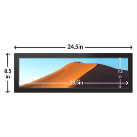 LaVie Home 8x24 frame horizontal display enables easy wall mounting.