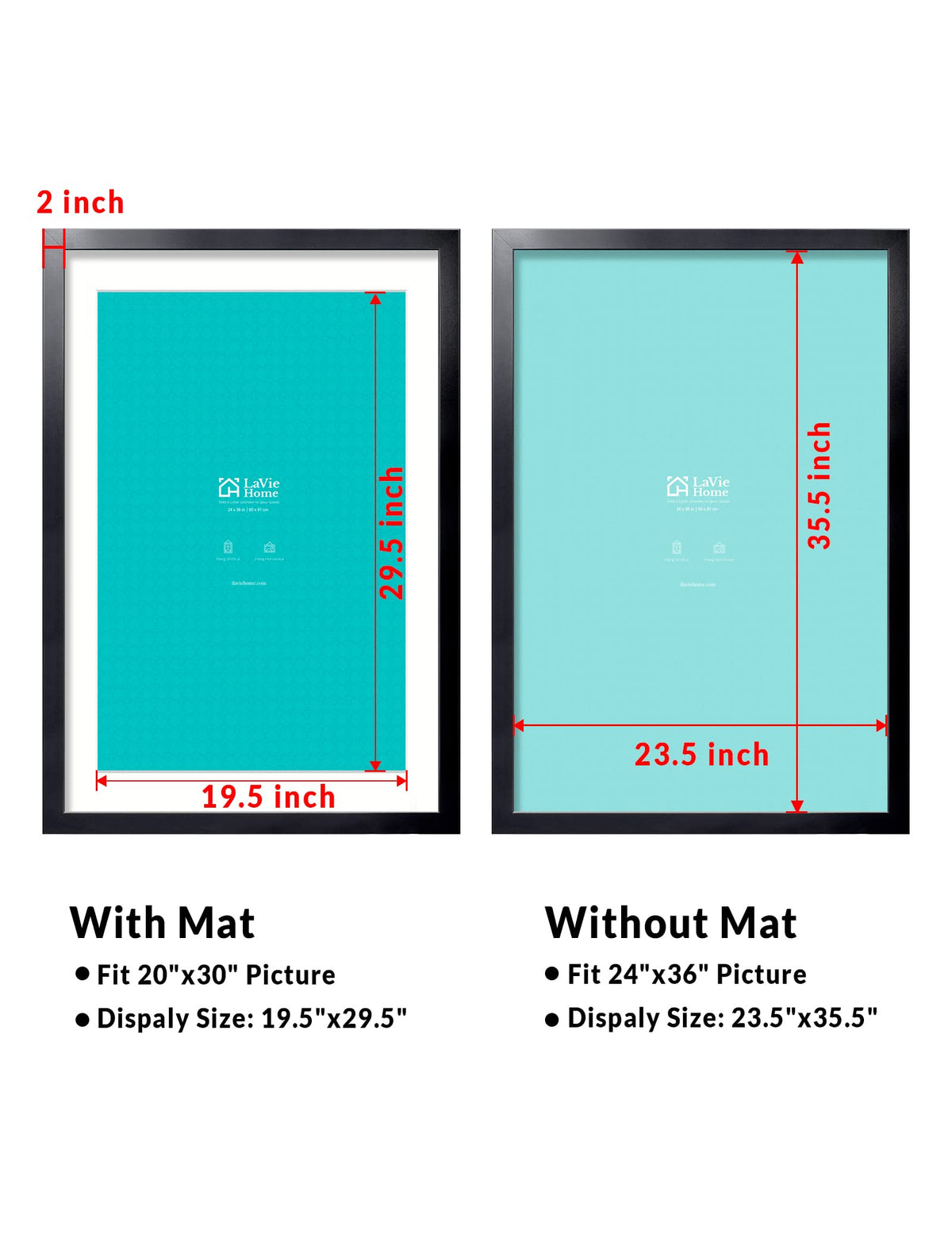 LaVie Home backboard keeps artwork secure during swap and re-hang.