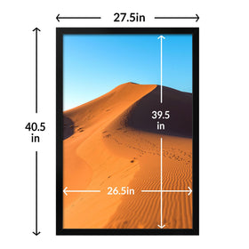 Lavie Home 27x40 frame protects memories with durable, scratch-resistant surface.