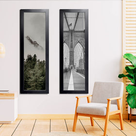 LaVie Home black frame adds minimal decor with versatile wall display.