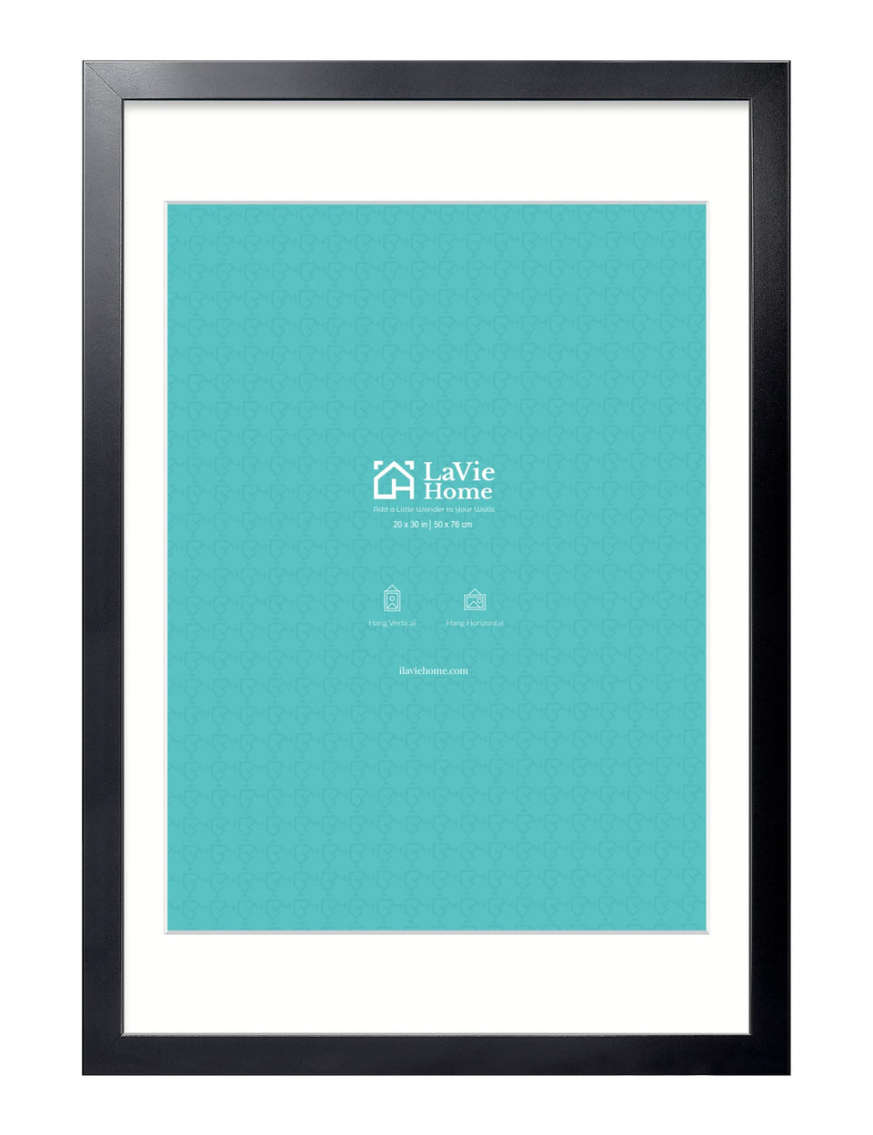 LaVie Home black 20x30 frame front view for gallery-ready display