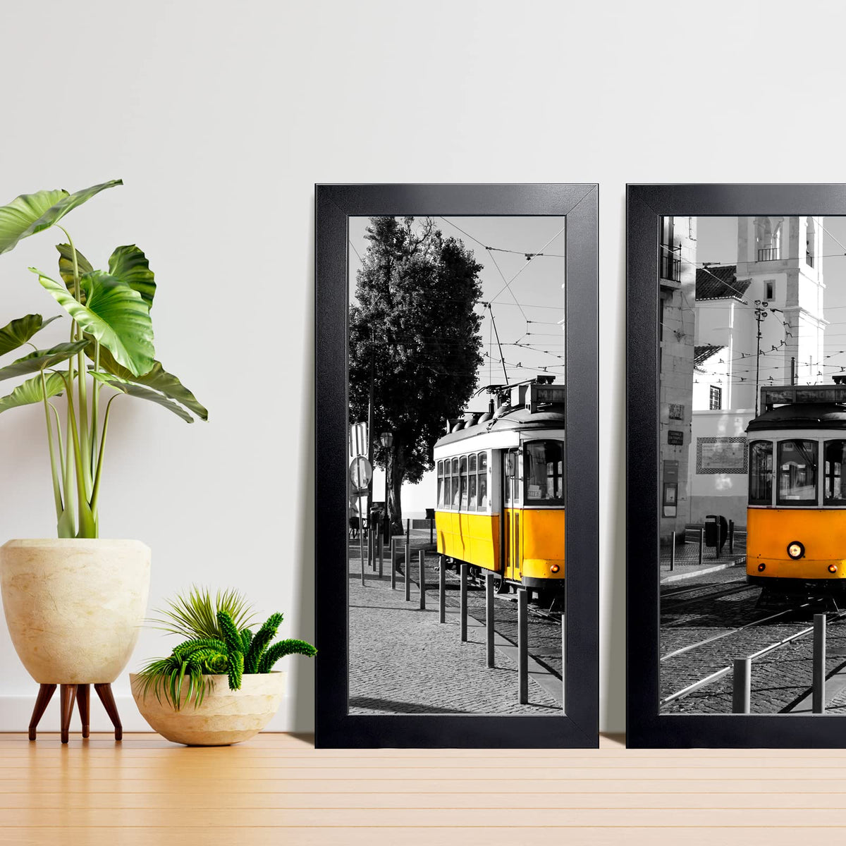 LaVie Home easy-hang design with hooks supports portrait and landscape display.