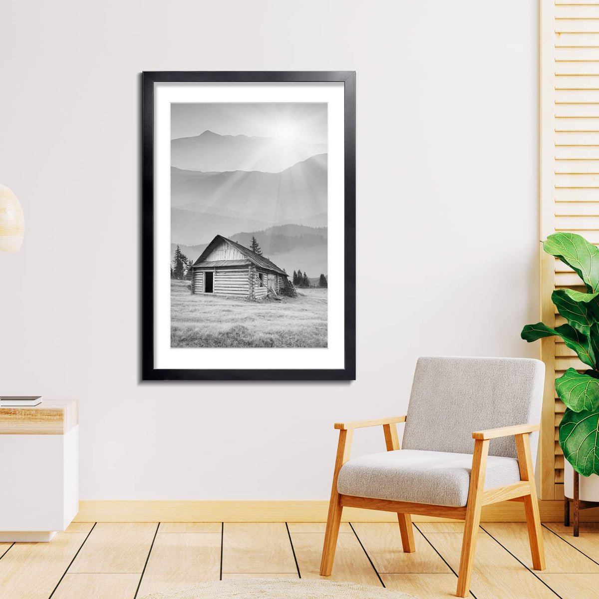 LaVie Home easy-hang hooks enable simple portrait or landscape mounting.