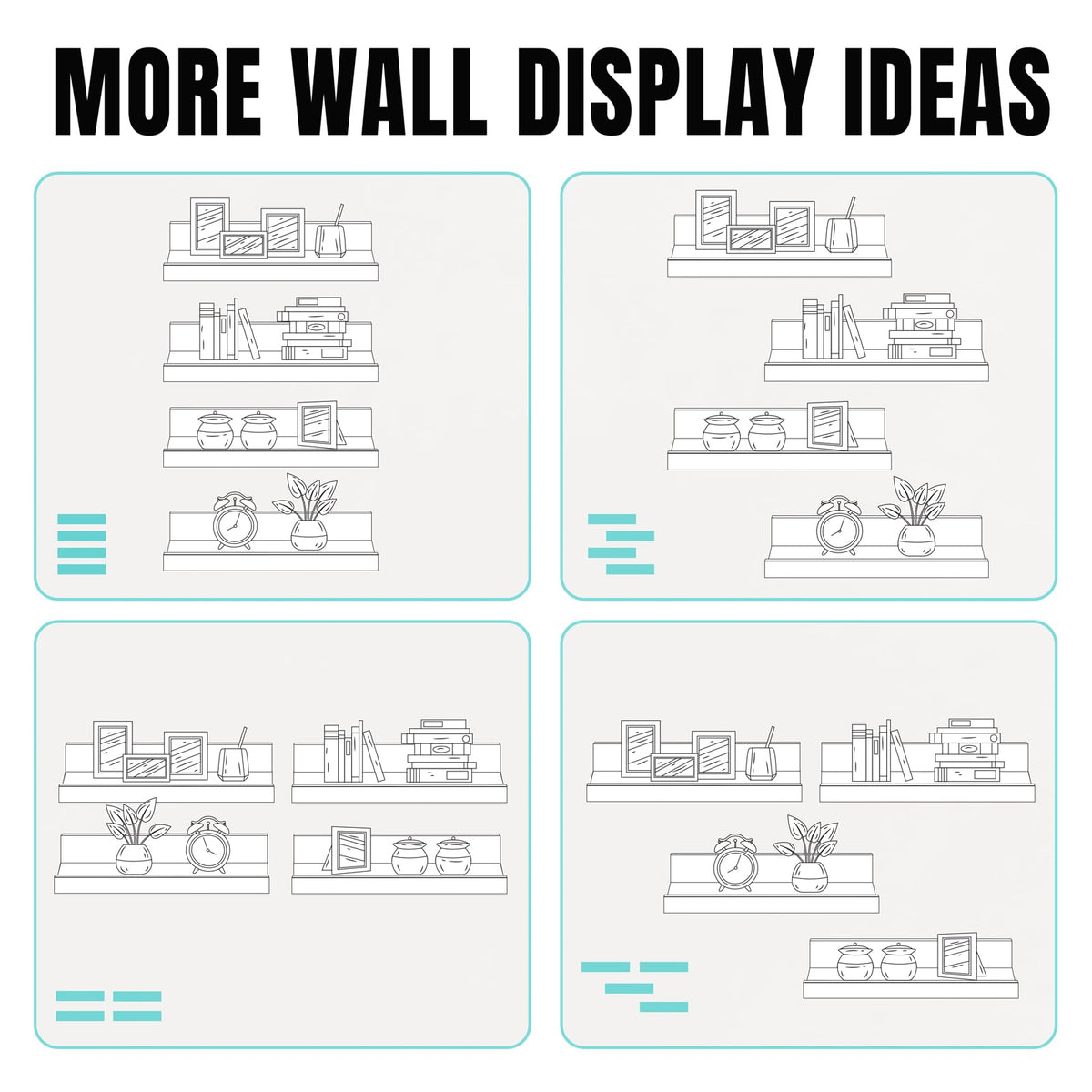LaVie Home 15.6 inch shelves blend with various spaces.