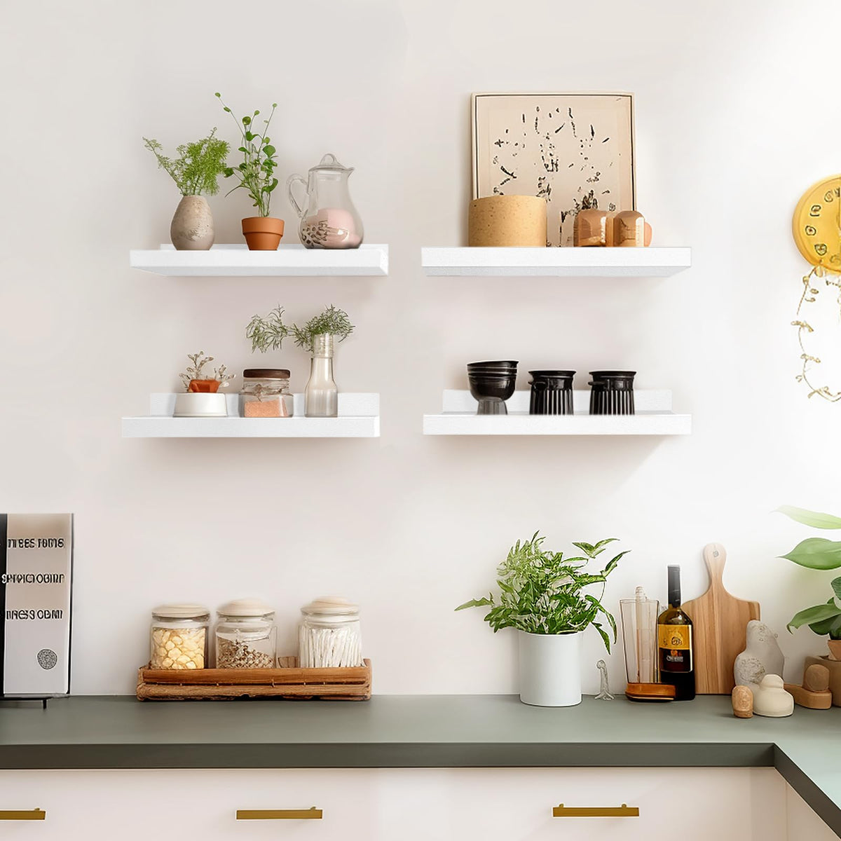 LaVie Home bedroom shelf for books and trinkets.