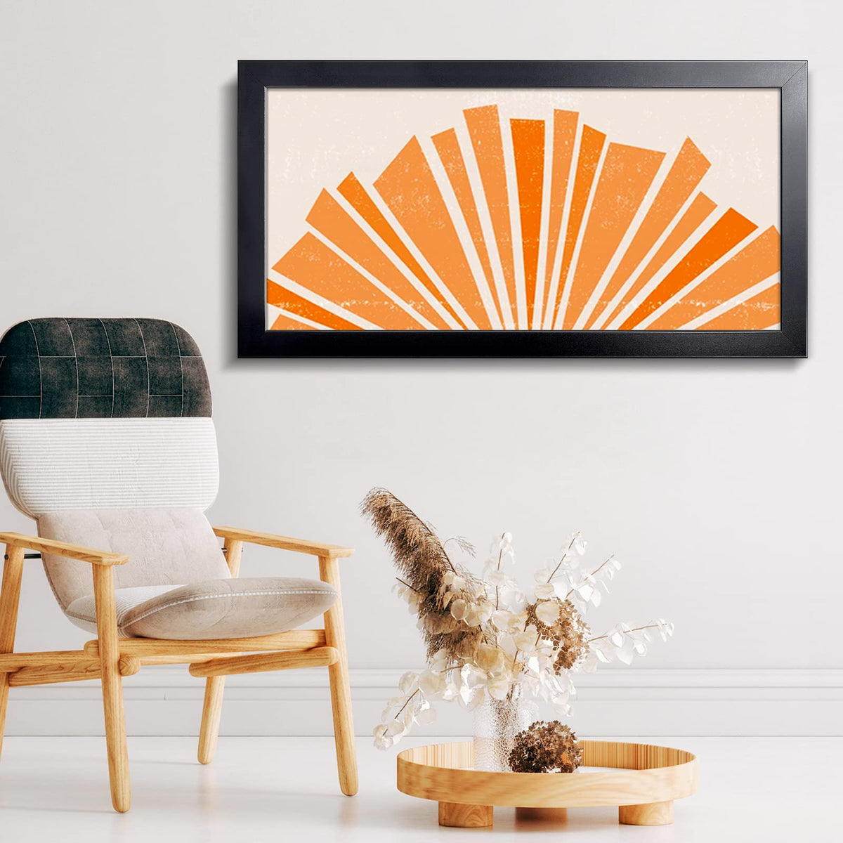 LaVie Home back with hooks for easy portrait or landscape hanging.