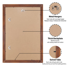 LaVie Home frame with hanging hooks enables portrait or landscape display