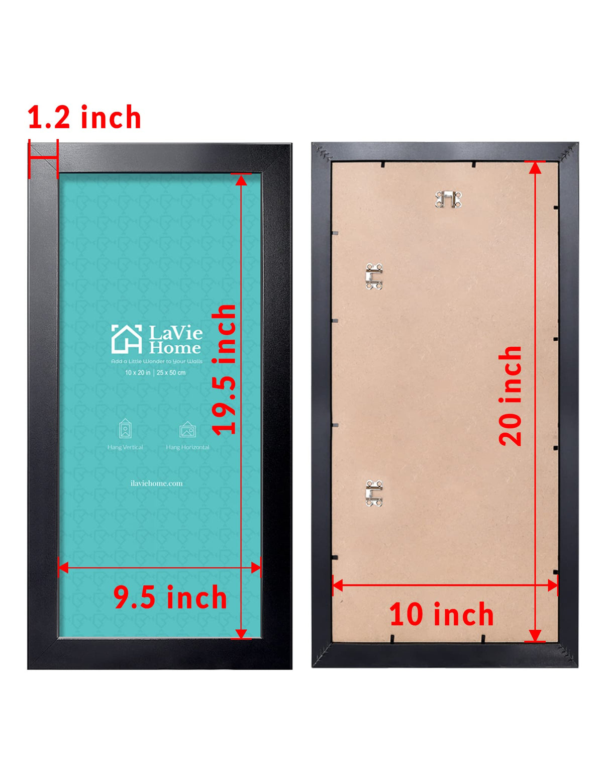 LaVie Home molding detail emphasizing sturdy MDF construction and minimalist aesthetic.