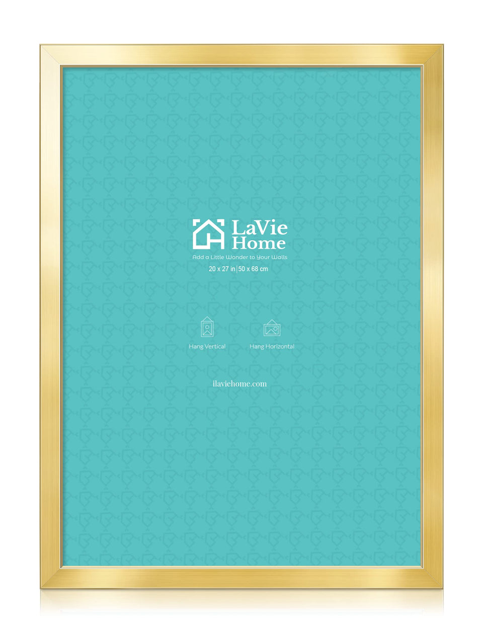 LaVie Home gold 20x27 poster frame front view for memories and posters.