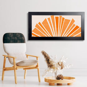 LaVie Home panoramic frame mounted on wall highlighting landscapes and cityscapes.