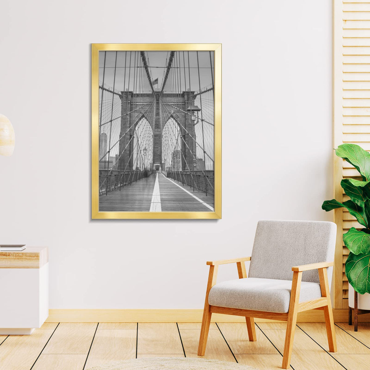 LaVie Home plexiglass clear front protects posters with crisp visibility.