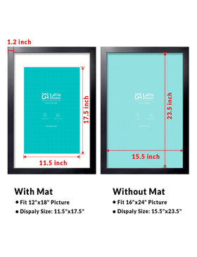 LaVie Home plexiglass panel provides clear protection for posters.