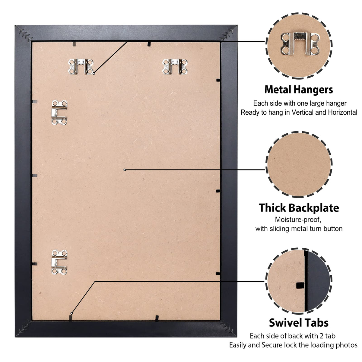 LaVie Home portrait orientation hanging shows flexible wall layout options.